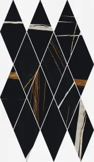 Charme Deluxe Sahara Noir Mosaico Diamond Lux 28x48