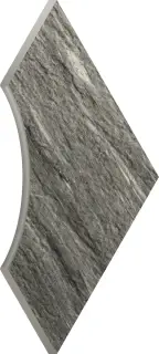 Skyfall Grigio X2 Bordo Nat 60x60 Ang.Round 30