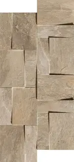 Ardoise Modulo Muretto 3d Ecru 30x30