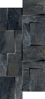 Ardoise Modulo Muretto 3d Noir 30x30