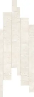 Ardoise Blanc Mod.List.Sfalsato 21x40