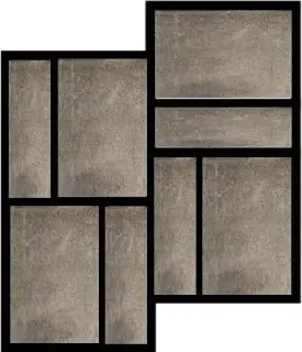 Matieres Rex Gris Mod.Muretto 3d 30x30