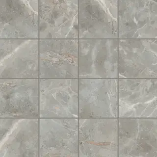 Etoile Gris Mat 6mm Mos 7.5x7.5 30x30