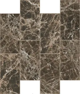 Bijoux Marron Imperial Glossy 6mm Muretto 7.5x15 30x30