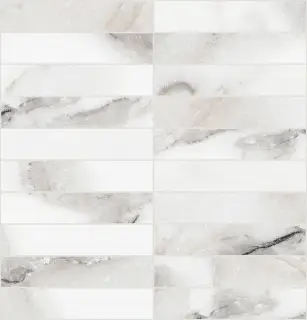 Origines De Rex Argent Matte Mosaico 3x15 30x30