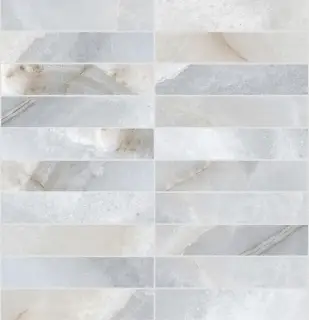Reves De Rex Blue Glossy Mosaico 3x15 30x30