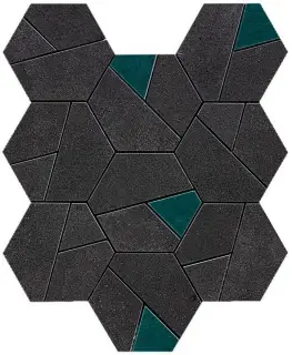 Boost Tarmac Mosaico Hex Jade 25x28,5