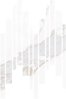 Blanc Calacatta Gold Mureto Mosaic Soft 30x45