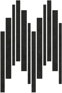 Beren Black Mureto Mosaic Anti-Slip 30x45