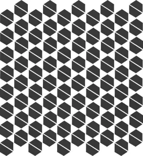 Cava Black Mosaic. B. 27.5x29.6