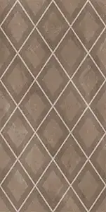 Керамическая плитка Декор 31.5*63 CLASSICO AMANI ROMBI MARRON 1c