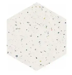 DNA Terrazzo Керамогранит White Colours 32x36.8 натуральный