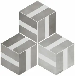 DURSTONE SIX Cementine Керамогранит Bari Grey 23x27 глазурованный матовый