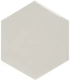 Equipe Scale Настенная керамическая плитка Hexagon Light Grey 10.7x12.4 глазурованный глянцевый
