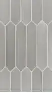 Equipe Lanse Настенная керамическая плитка Gray 5x25 глазурованный матовый