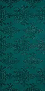 Petroleum Green Damask
