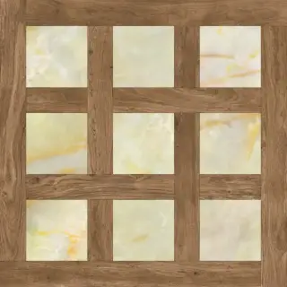 APAVISA ONICE AMBAR DECOR PULIDO 89.46х89.46 G-1456