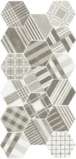 EQUIPE HEXATILE CEMENT GEO GREY 17.5х20 EQ-10D
