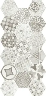 EQUIPE HEXATILE CEMENT GARDEN GREY 17.5х20  EQ-10D