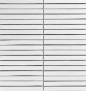 Mosaic 1.5х14.5 Y15F801 Белый  матовый 29.4х31.3