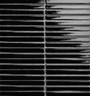 Mosaic 1.5х14.5 Y15F708 Черный  глянцевый 29.4х31.3