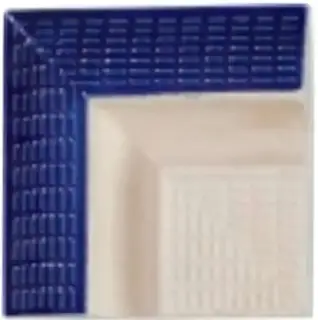 Угловой элемент Y15 бежевый-синий ZZ 11.5х11.5