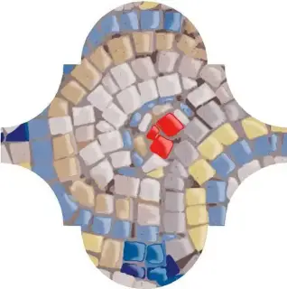 Декор Арабески Майолика Гауди|6.5x6.5