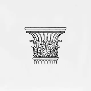 Декор Авеллино белый Капитель C502 |15х15