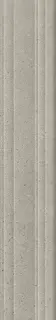 Бордюр Багет Монсеррат серый светлый матовый обрезной |40х7,3