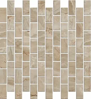 Декор Эвора мозаичный бежевый глянцевый |32х30