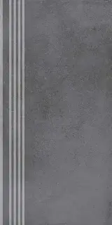 Ступень Мирабо серый темный обрезной | 30x60