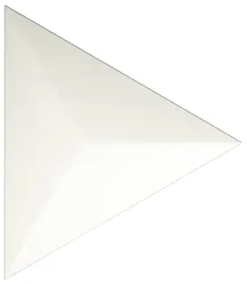 Traingle Level White Matt 15x17