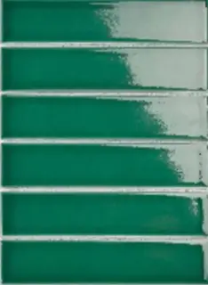 Mosaic 4.5x19.5 Y45P338 Зеленая глянцевая 28.8x19.5