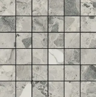 Italon Керамический гранит Continuum Мозаика Stone Grey 30x30 натуральный