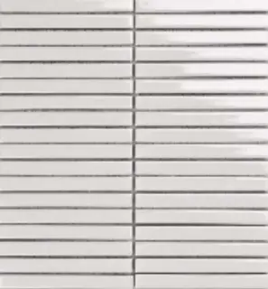 Mosaic 1.5х14.5 Y15F701 Белый глянцевый 29.4х31.3