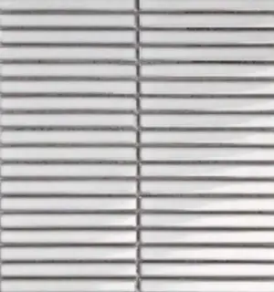 Mosaic 1.5х14.5 Y15FW10 Светло серый глянцевый 29.4х31.3