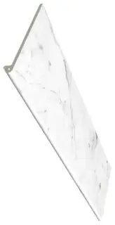 Peldano Redondeado Carrara Blanco Liso |119.7x33x14
