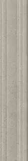 Бордюр Багет Монсеррат серый светлый матовый обрезной |40х7,3