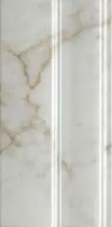 Плинтус Серенада белый глянцевый обрезной 15x30