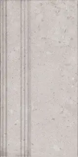 Плинтус Риккарди серый светлый матовый обрезной 20x40