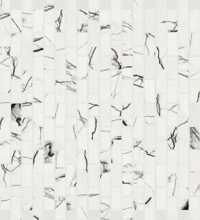 B&W Marble Breach Hglossy 6 Mm Mos 1,5x3 30x30