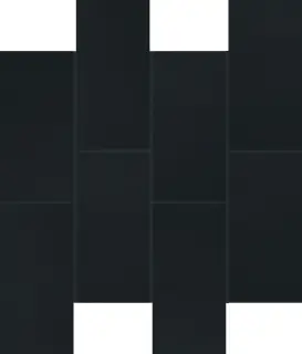 B&W Marble Black High-Glossy 6 Mm 7,5x15 Muretto 30x30