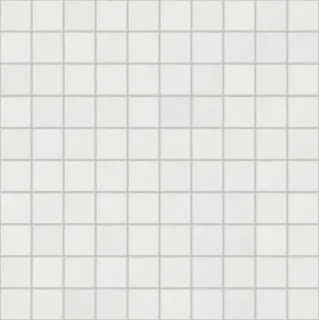 B&W Marble White Mat Mosaico 3x3 30x30