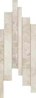 Artifact Of Cerim Aged White Listello Sfalstato 21x40