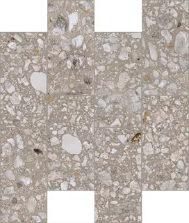 Match Up Cerim Ear Grey Mix Glossy 6 Mm Muretto 7.5x15 30x30