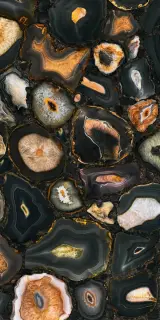 Mystic Luxe Black Sea Gold Satin 6 Mm 60x120