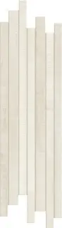 Wooden Tile White Modulo Sfalstato Nat 20x60
