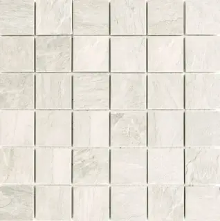 Ardoise Blanc Grip Mosaico 5x5 30x30