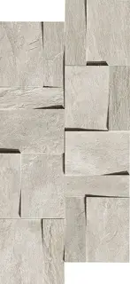 Ardoise Gris Moddulo Muretto 3d 30x30