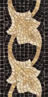 Бордюр Cenefa Afrodita Negro 21.7x43.5